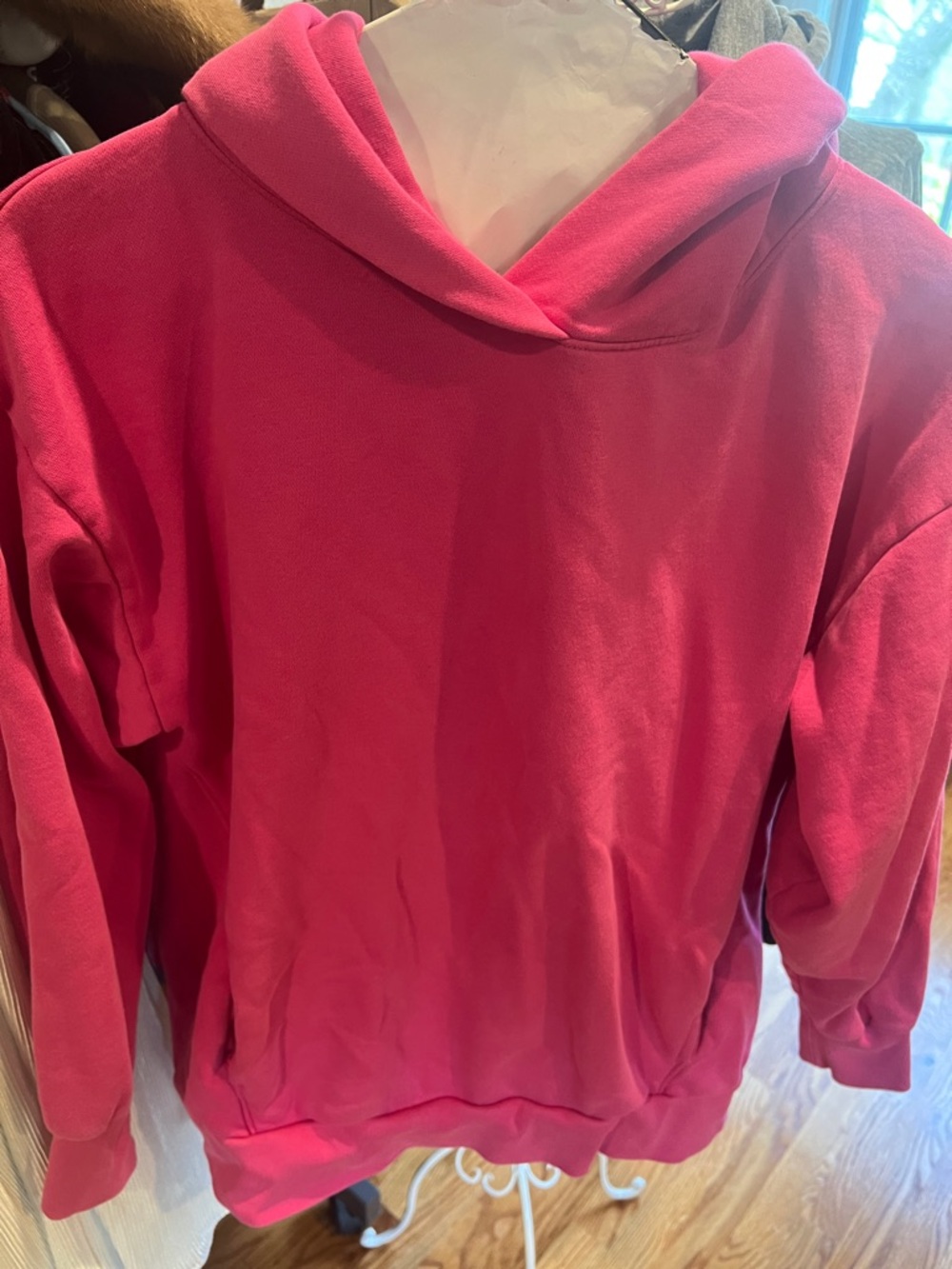 GAP Bright Pink oversized Hooded Pullover Sweatshirt